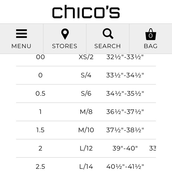 Chico’s long sleeve tee size 1 or medium - Picture 6 of 7